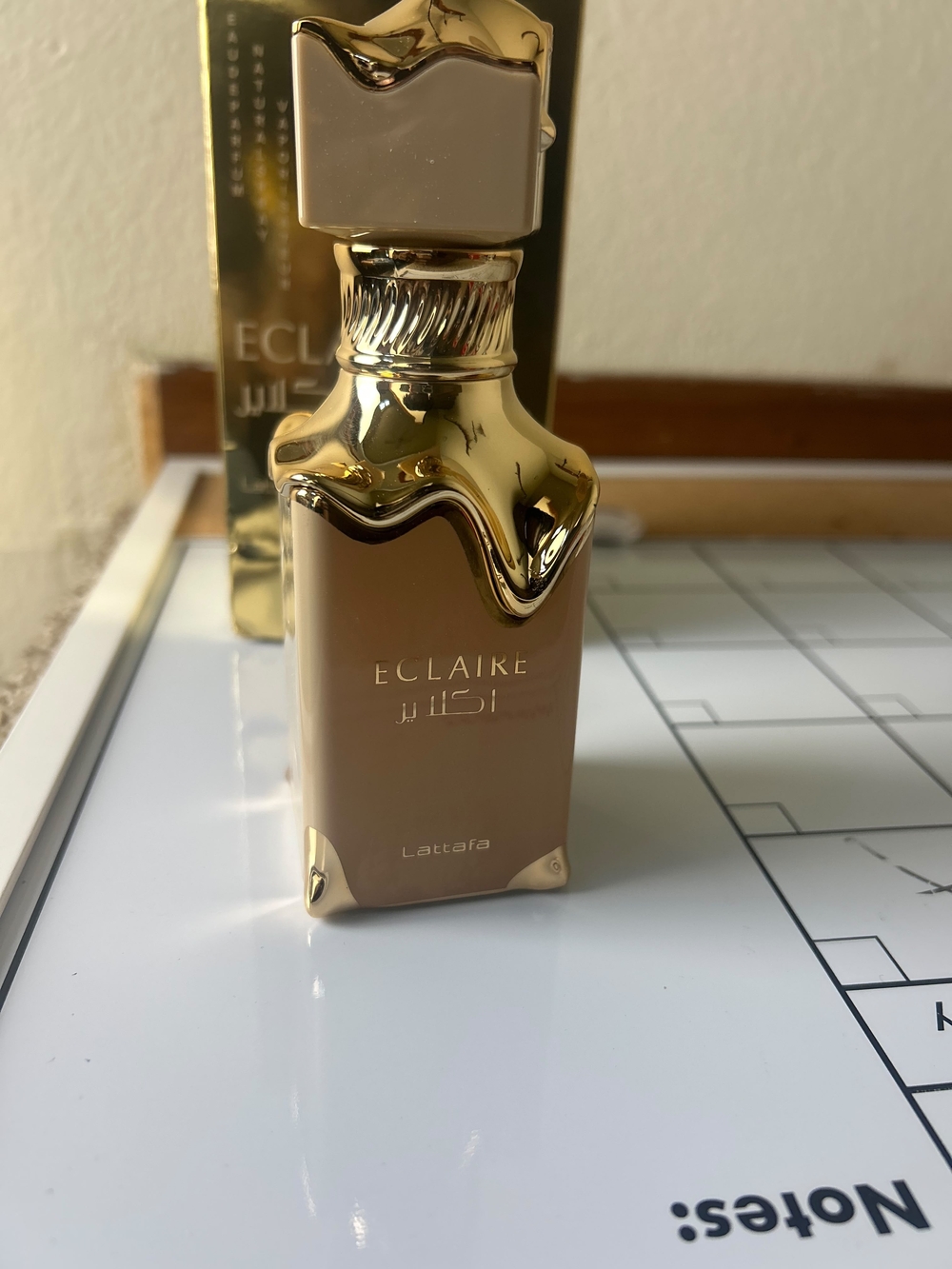 Lattafa Eclaire Women Fragrance - Beige & Gold Bottle